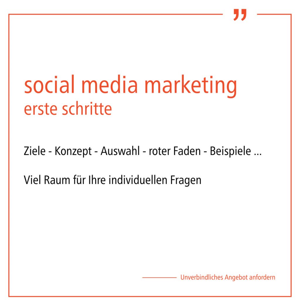 social media marketing beratung